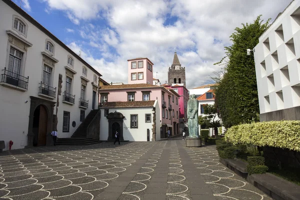 Funchal Portugal February 2020 Clock Tower Gothic Century Roman Catholic — 图库照片