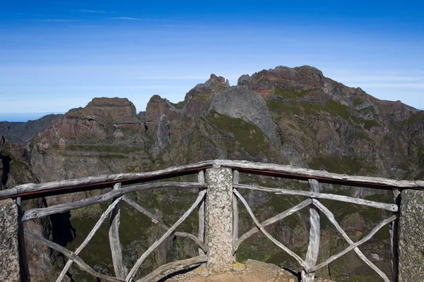 Uitzicht Bergtop Pico Arieiro Madeira Portugal — Stockfoto