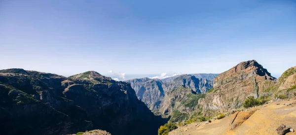Vista Sulla Vetta Montuosa Pico Arieiro Sull Isola Madeira Portogallo — Foto Stock