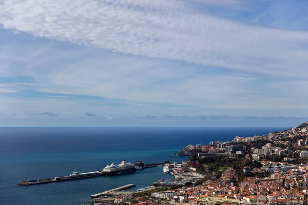 葡萄牙马德拉岛Funchal镇的远景规划 — 图库照片