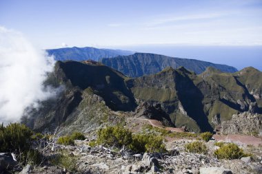 Portekiz 'in Madeira Adası' ndaki Pico Ruivo Dağı 'nın zirvesine bakın.