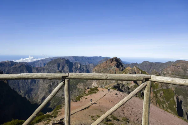 Visa Toppen Pico Arieiro Madeira Portugal — Stockfoto