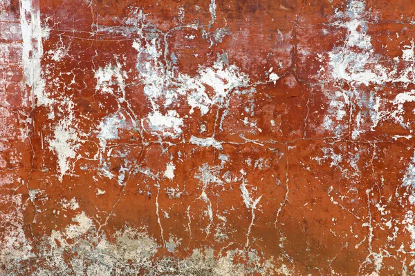 Nahaufnahme Bei Zerfall Orange Farbe Wand — Stockfoto