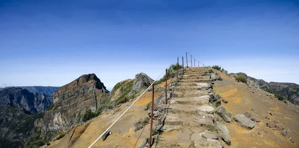 Vista Pico Montaña Pico Arieiro Isla Madeira Portugal — Foto de Stock