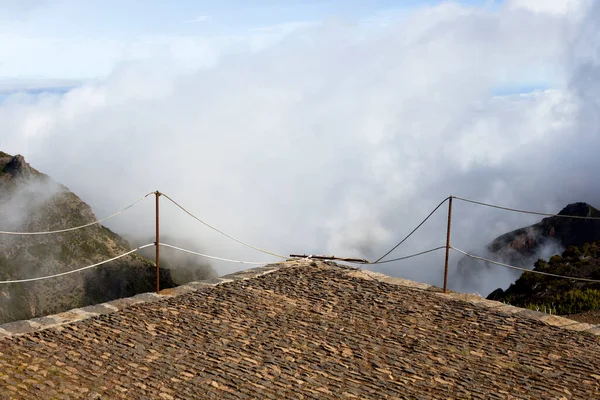 Vista Sulla Vetta Montuosa Pico Ruivo Sull Isola Madeira Portogallo — Foto Stock