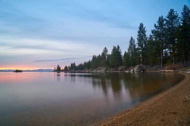 Sunset at Lake Tahoe clipart