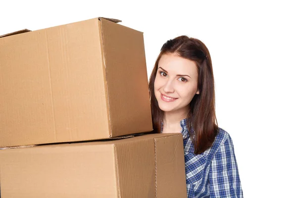 Delivery, relocation and unpacking concept. — Stock Photo, Image
