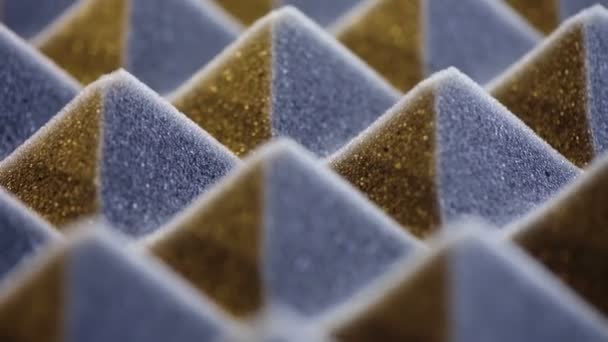 Macro of acoustic foam panel background — Stock Video