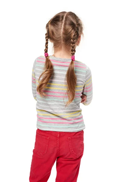 Back view of a child girl standing — Stock Photo, Image