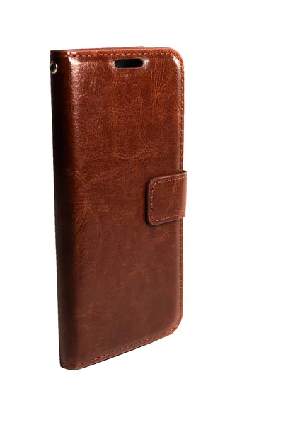 Cubierta marrón para teléfono móvil —  Fotos de Stock