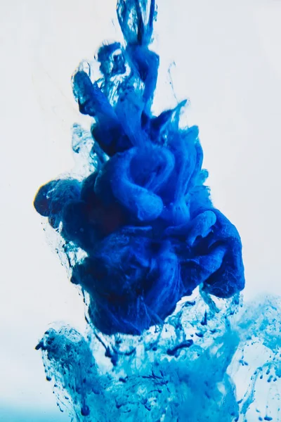 Blue dye in water — Stock Photo, Image