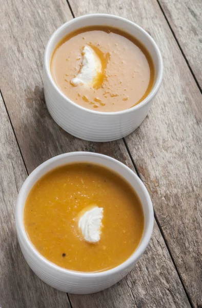 Pumpkin cream soup — Stock Photo, Image