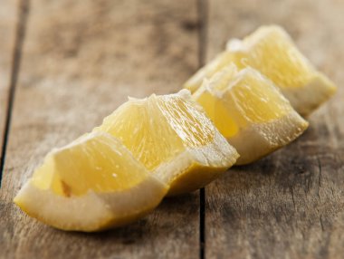 kesilmiş limon yakın çekim 