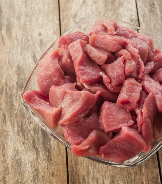 Carne de vacuno cruda de cerca — Foto de Stock