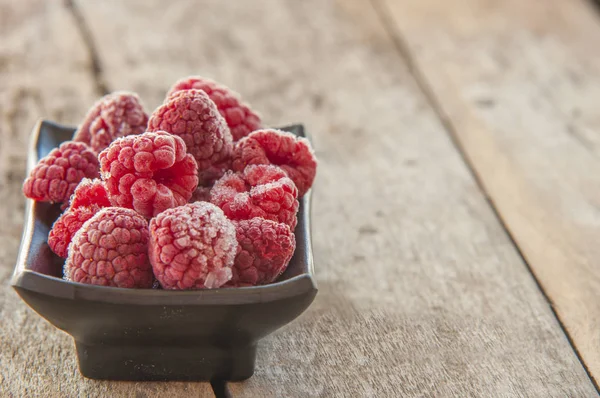 Frozen Raspberry close up — Stock Photo, Image