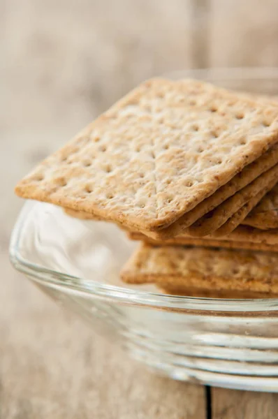 Galleta de cerca en plato blanco —  Fotos de Stock