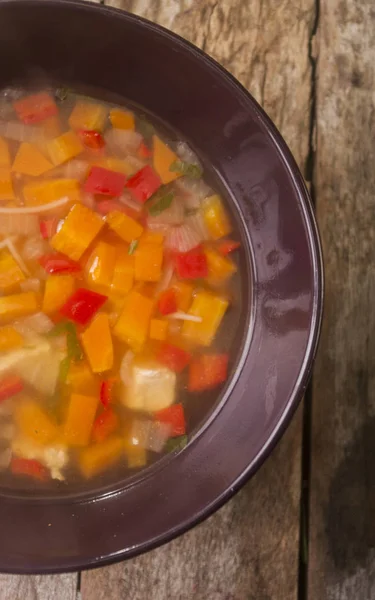 Sopa de frango caseiro — Fotografia de Stock