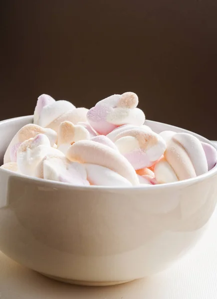 Candy barevné marshmallows zblízka — Stock fotografie