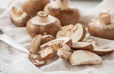 taze kahverengi mantar