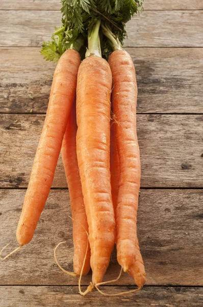 Витерти свіжий морквяний букет — стокове фото
