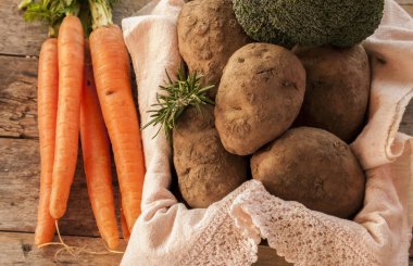 patates havuç yakın çekim