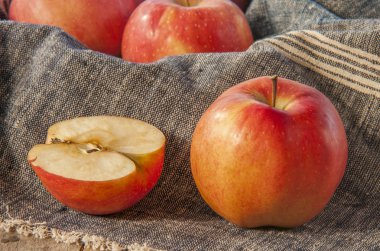 taze kırmızı elmalar  