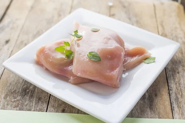Chicken fillet close up — Stock Photo, Image