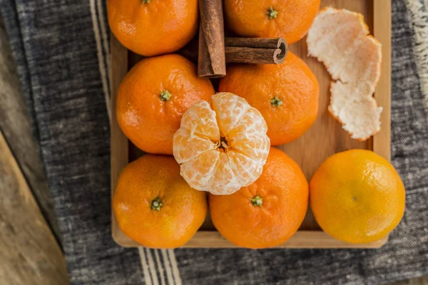 Ripe mandarins citrus . — Stock Photo, Image