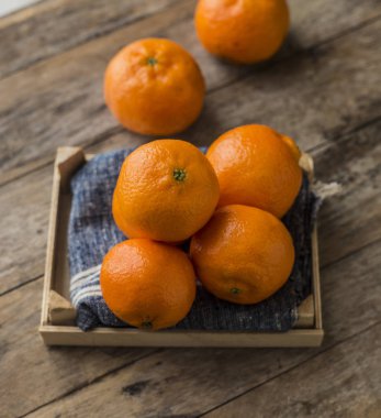 Olgun taze mandalina