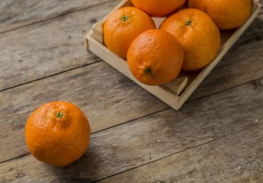 Olgun taze mandalina