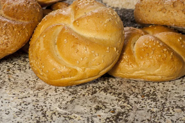 Baked poppy seed bread — Stock Photo, Image