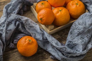 Olgun taze mandalina