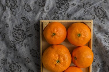 Olgun taze mandalina 