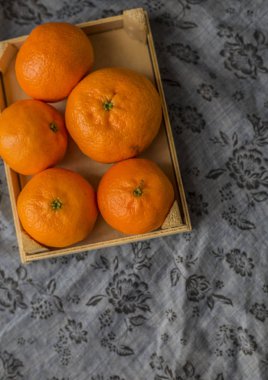 Olgun taze mandalina 