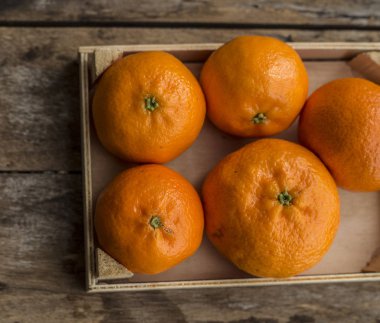 Olgun taze mandalina 