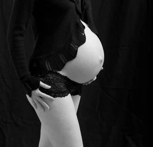 Pregnant woman close — Stock Photo, Image