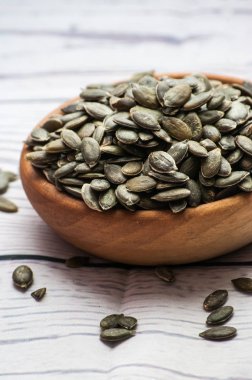 Çiğ kabak çekirdeği, gıda arka plan, 