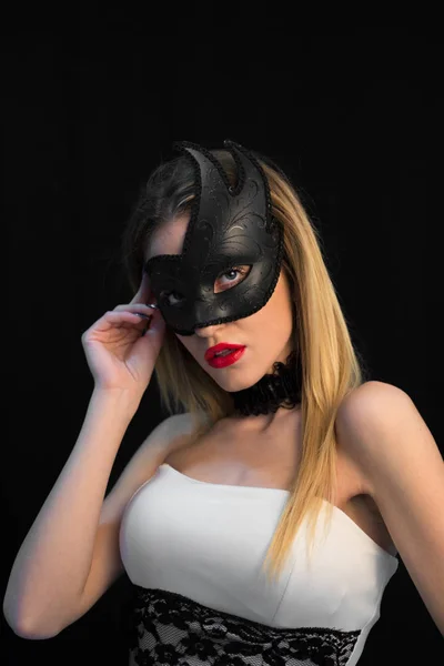 young Mystic woman posing  in mask
