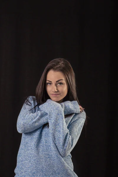 Atractivo Retrato Mujer Joven Estudio —  Fotos de Stock