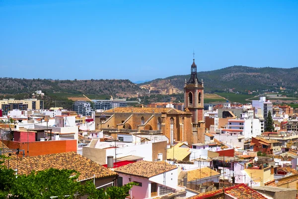 Sagunto, İspanya'nın havadan görünümü — Stok fotoğraf