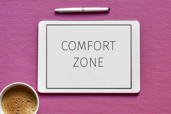 Text comfort zone in a tablet computer — Stock Photo, Image
