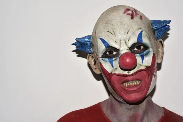 Skrämmande onda clown — Stockfoto