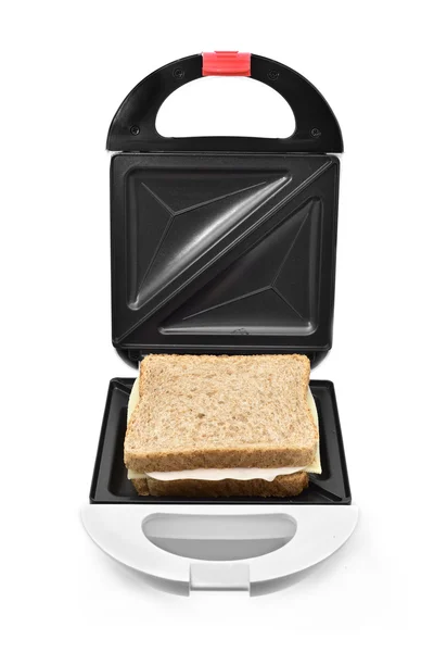 Sandwich in a sandwich toaster — Stock Photo, Image