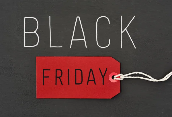 Text black friday against a dark gray background — Stock Photo, Image