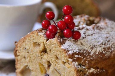 Noel zamanı için meyveli kek