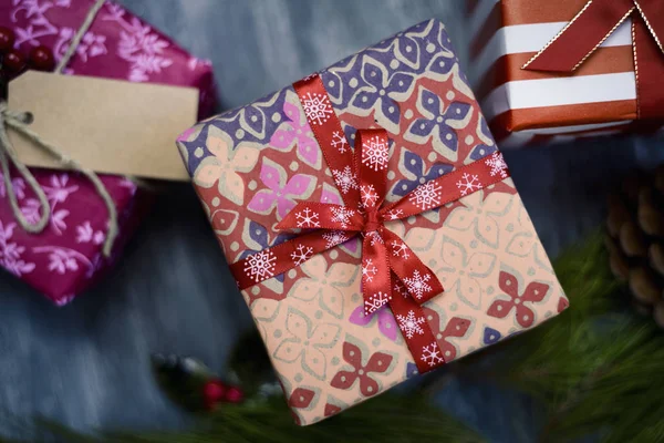 Cozy christmas gifts — Stock Photo, Image