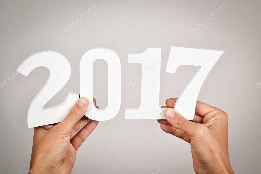 number 2017, as the new year