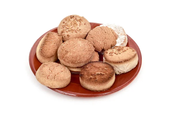 Polvorones und mantecados, typische Weihnachtsgebäck in Spanien — Stockfoto