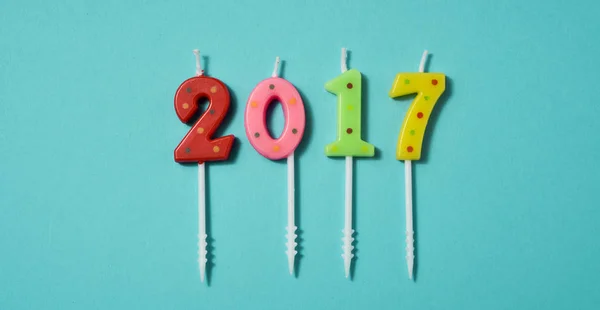 Número 2017, como el nuevo año —  Fotos de Stock