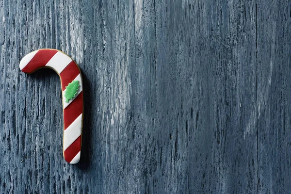 キャンディの杖の形をしたクリスマスのクッキー — ストック写真